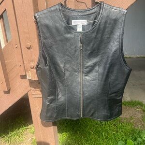 Amanda Smith Black Leather Jacket